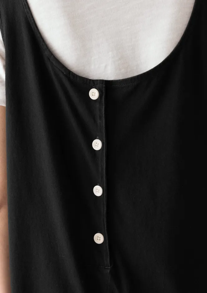 Loungewear|Jumpsuits-TOAST Lydia Jersey Jumpsuit WashedBlack