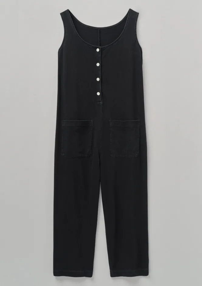 Loungewear|Jumpsuits-TOAST Lydia Jersey Jumpsuit WashedBlack