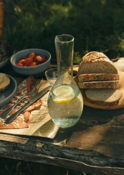 Glass|Kitchen-TOAST Moroccan Glass Carafe Clear