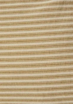 Textiles|Bed Linen-TOAST Organic Cotton Ticking Stripe Oxford Pillowcase Ecru/Straw