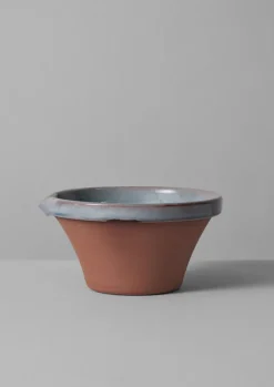 Ceramics-TOAST Poterie Barbotine Pouring Bowl Opaline/Terracotta