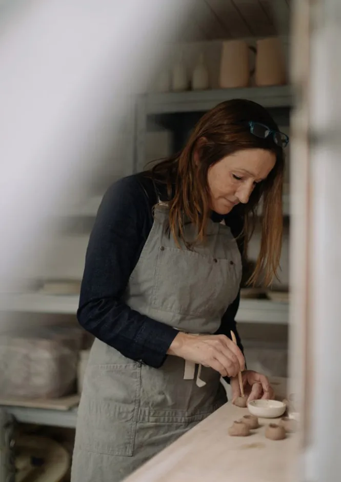 Ceramics|Kitchen-TOAST Rebecca Williams Berry Colander MatteWhite