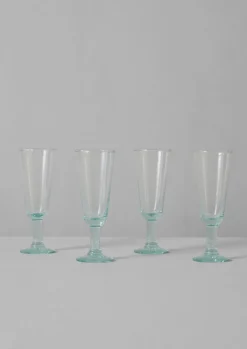 Glass-TOAST Recycled Bolivian Champagne Glasses Set Clear