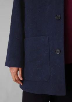 Coats & Jackets-TOAST Relaxed Wool Coat Navy