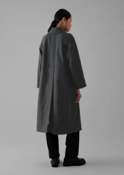 Coats & Jackets-TOAST Reversible Cotton Wool Coat GoldenSand