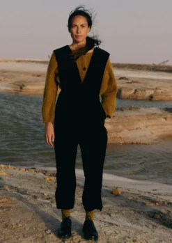 Cashmere|Knitwear-TOAST Ribbed Mohair Blend Cardigan OldGold