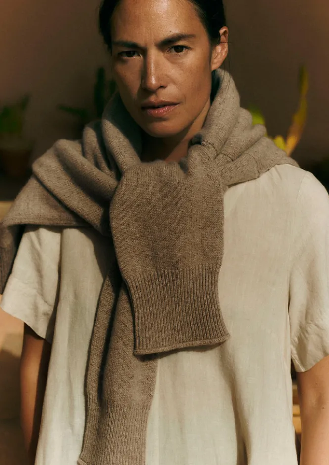 Jersey|Cashmere-TOAST Roll Neck Wool Cashmere Sweater Oatmeal