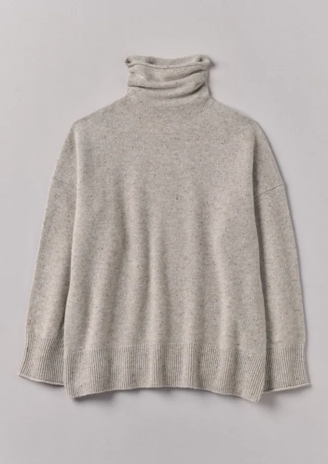 Jersey|Cashmere-TOAST Roll Neck Wool Cashmere Sweater Oatmeal