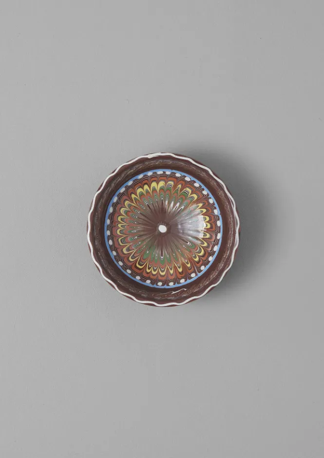 Ceramics-TOAST Romanian Horezu Bowl Cocoa/Multi