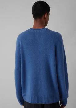 Knitwear-TOAST Seamless Wool Cashmere Sweater SlateBlue