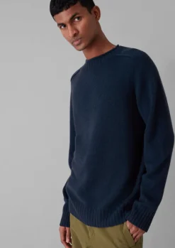 Knitwear-TOAST Seamless Wool Cashmere Sweater Midnight
