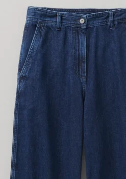 Denim|Jeans-TOAST Seren Flat Front Denim Trousers Indigo