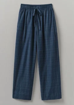Nightwear-TOAST Sketched Check Cotton Pyjama Trousers Twilight/Ecru