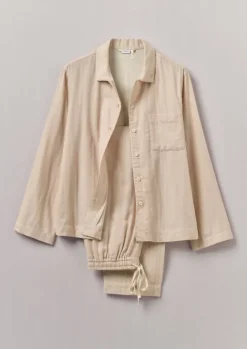 Nightwear-TOAST Soft Double Faced Cotton Pyjamas SoftHeather/Celery