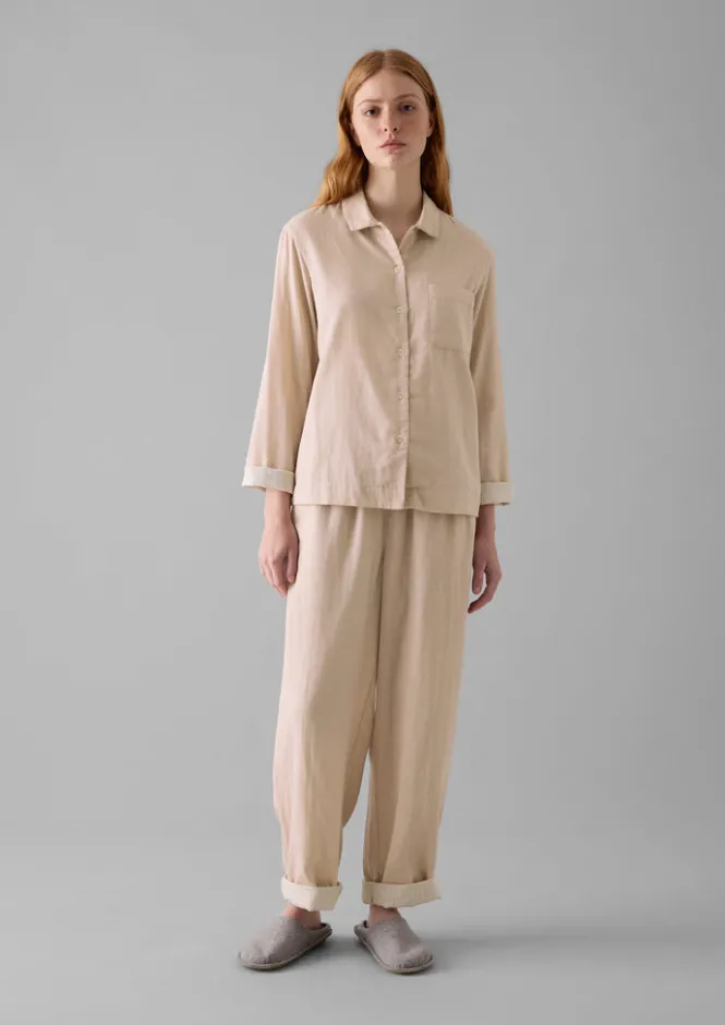 Nightwear-TOAST Soft Double Faced Cotton Pyjamas SoftHeather/Celery