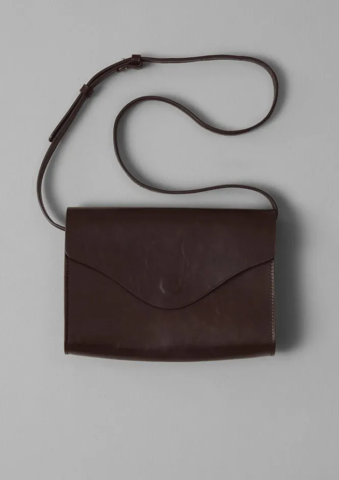 Bags & Belts-TOAST Steve Mono Leather Bag Coffee