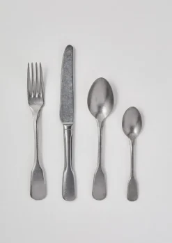 Kitchen|Tableware-TOAST Stonewashed Cutlery Set Silver