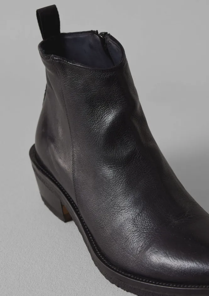 Boots-TOAST Sturlini Leather Ankle Boots Black