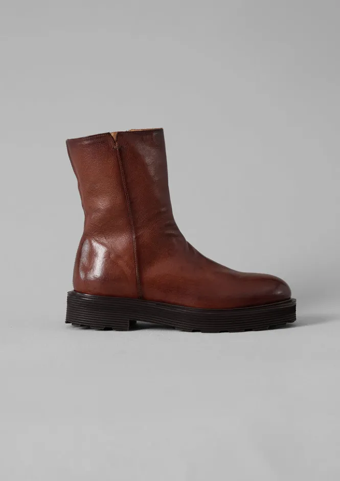 Boots-TOAST Sturlini Tall Leather Boots Tan