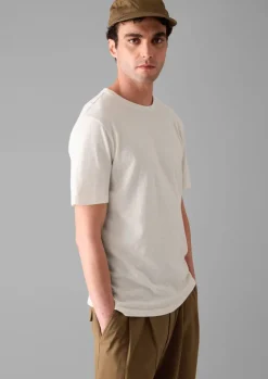 Tops & Tees-TOAST Theo Organic Cotton Short Sleeve Tee Chalk