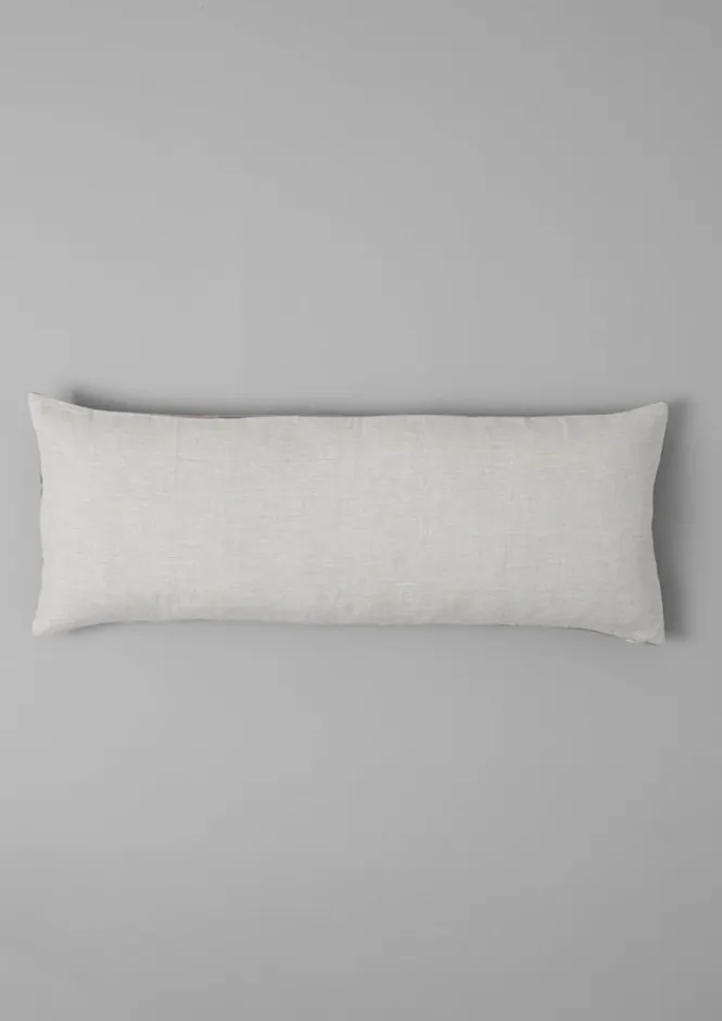Textiles|Cushions & Covers-TOAST Velvet Bolster Cushion Hellebore/Natural