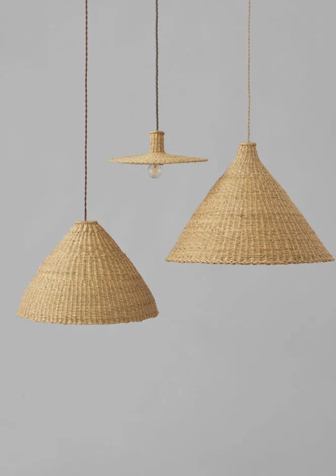Lighting-TOAST Veta Vera Cloche Pendant Shade Natural