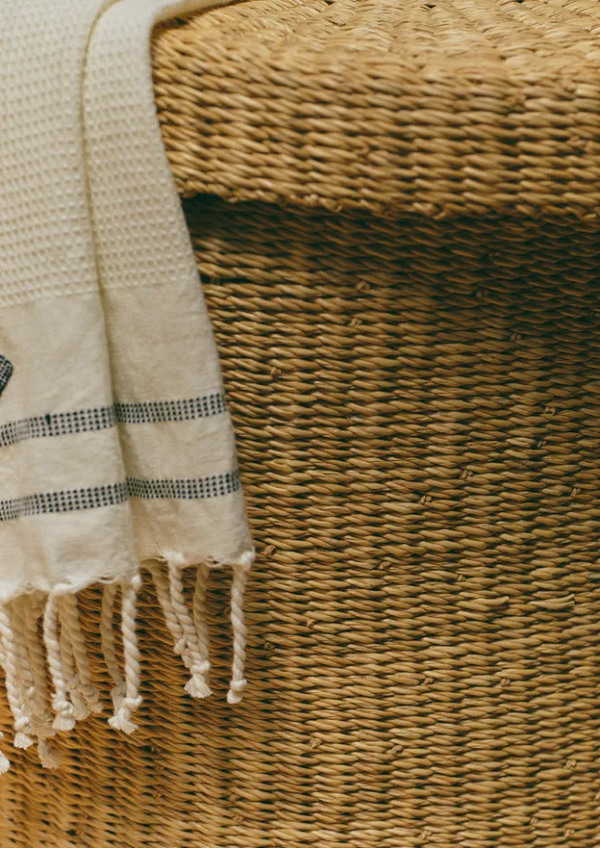 Bathroom|Baskets-TOAST Veta Vera Laundry Basket Natural