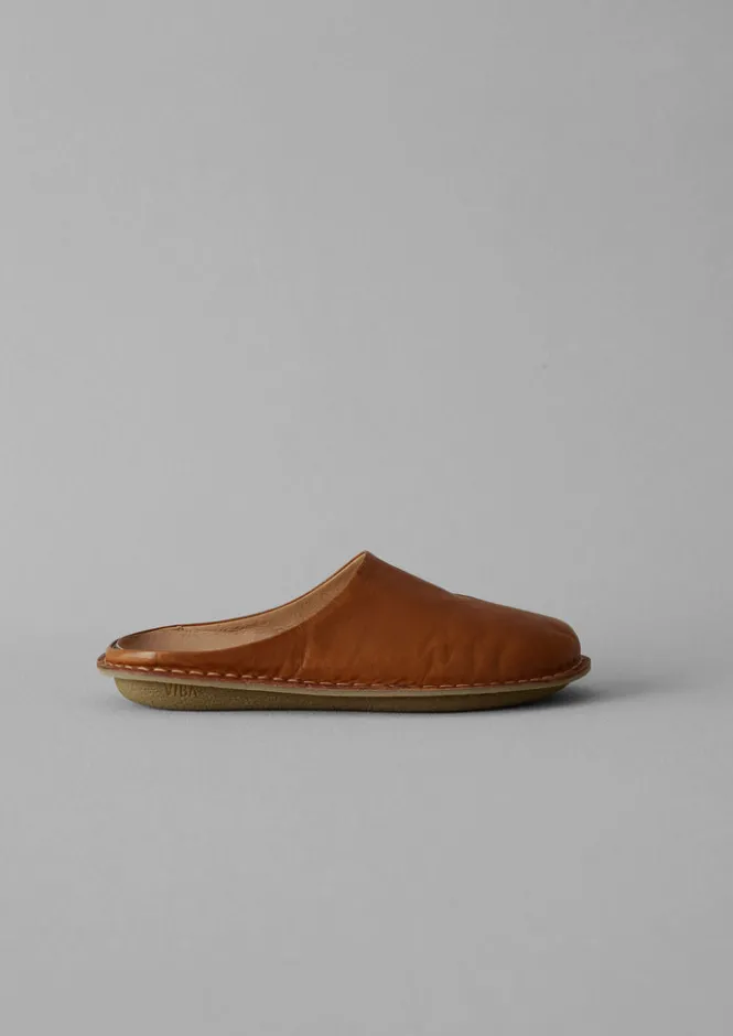 Shoes|Slippers-TOAST Vibae Roma Leather Mules Tan