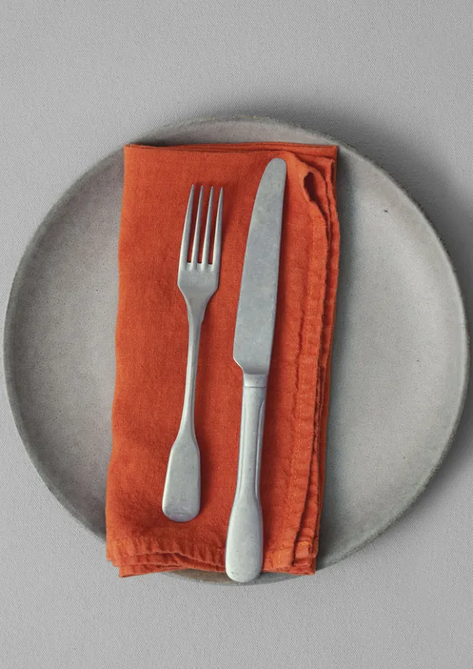 Textiles|Tableware-TOAST Washed Linen Napkin Firecracker