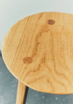 Decorative Pieces-TOAST Will Nock Round Side Table Oak