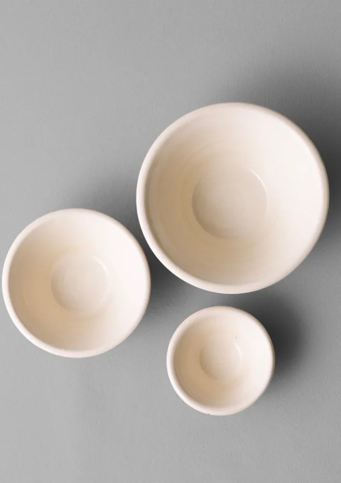 Kitchen|Tableware-TOAST Willow Pottery Nesting Bowls Terracotta/Ecru