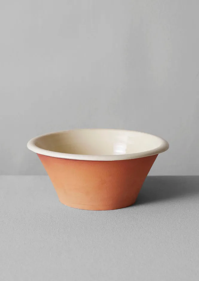Ceramics|Tableware-TOAST Willow Pottery Salad Bowl Terracotta/Ecru