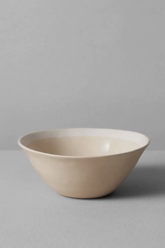 Ceramics|Tableware-TOAST Wonki Ware White Wash Pasta Bowl Natural/White
